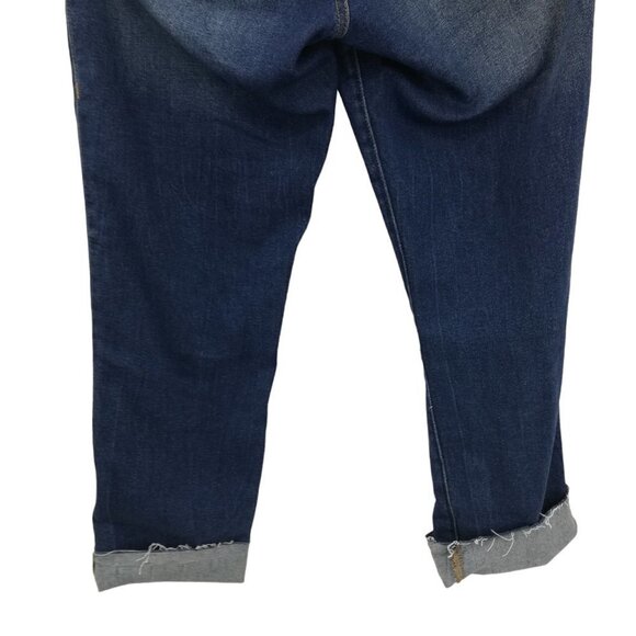 True Religion Starr High Rise Cropped Straight Distressed Jeans Size 27 Capri - Picture 13 of 14